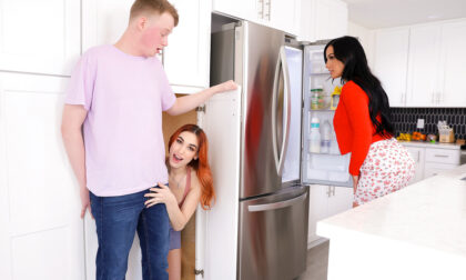 Playful coed Delilah Day tells her stepbro that if he can win at hide and seek she'll show her tits and ride his stiffie