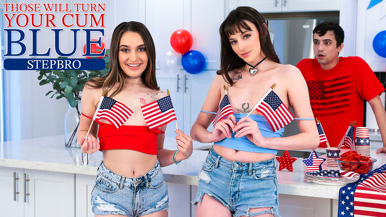 Lana Smalls and Sera Ryder prompt a stepfamily threesome with a prank that  turns into a double pussy pounding • My Family Pies • Lana Smalls • eFappy