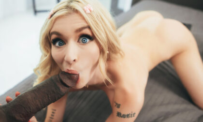 Emma Rosie is a small-tittied blonde student who has an intense admiration for her brawny teacher